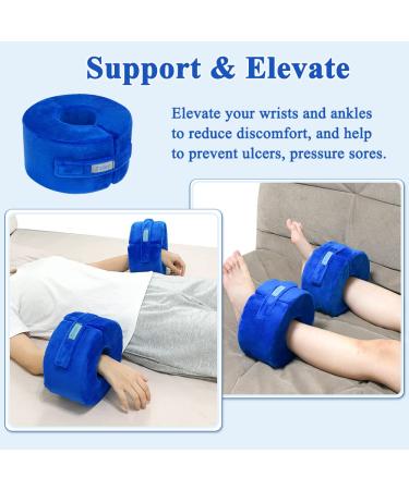 Zelen Foot Elevation Pillows - Ankle Wedge Support for Pressure Sores & Bed Sores - Foam Cushion for Heel Protection - Ideal for Comfort & Recovery (Medium 1 Pair - Buy Online on GoSupps.com