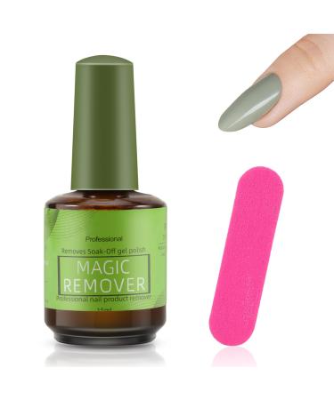 Boobeen Gel Nail Polish Remover Professional Nail Polish Remover Easily & Quickly Removes Soak-Off Gel Polish No Damage to Nails(15ml) 01