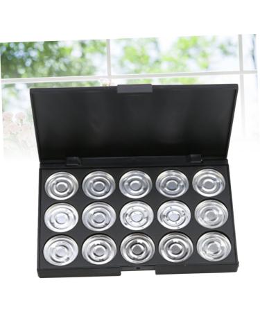 WOONEKY 3pcs 15 Empty Cosmetic Travel Makeup Case Empty Eyeshadow Palette Estuche De Maquillaje Silver - Buy Online on GoSupps.com