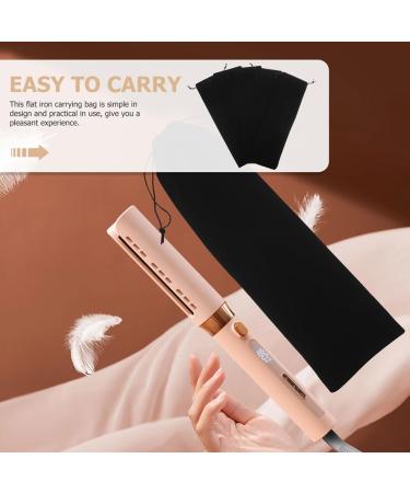 NOLITOY 6pcs Hair Curling Wand Hair Dryer Travel Bag Hair Stylist Travel Bag Modeling Travel Case Flannel - Buy Online on GoSupps.com