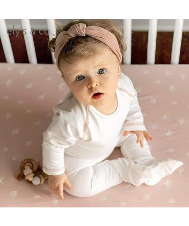 Elys & Co. Pack N PlayPlayardPortable Crib Sheet 2-Pack - Combed  100% Jersey Cotton for Baby Girl  Rosewater Pink  Pin Dots & Gingko Leaves Pink  White - Buy Online on GoSupps.com