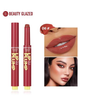 Beauty Glazed 3PCS Juicy Lip Oil Slick Click | Plump Moisturize & Shine | Non-Sticky Vegan Lip Balm (6# 10# 12#) - Lightweight & Pigmented - Buy Online on GoSupps.com