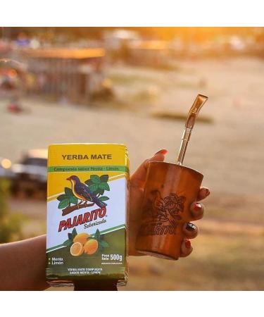 Yerbee Yerba Mate Tea Set Pajarito lemon 500 g | Yerba Mate du paraguay | Detox and Energy Drinks - Buy Online on GoSupps.com