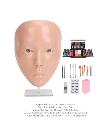78 Color Makeup Palette & Practice Face Board with Storage Bag for Beauty Training - Reusable Eyelash Tools - Buy Online on GoSupps.com