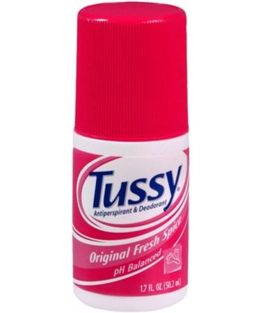 Tussy Anti-Perspirant Deodorant Roll-On Original Fresh Spice 1.70 oz (Pack of 3)