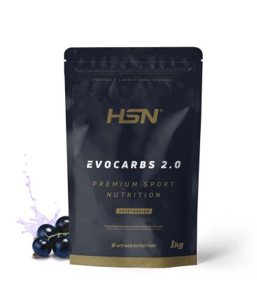 HSN HSN Carbohydrates (Maltodextrin dextrose fructose) and minerals Evocarbs 2.0 | Blackcurrant 1 kg | Isotonic powdered drink with electrolytes | No measuring scoop required | Vegan gluten-free