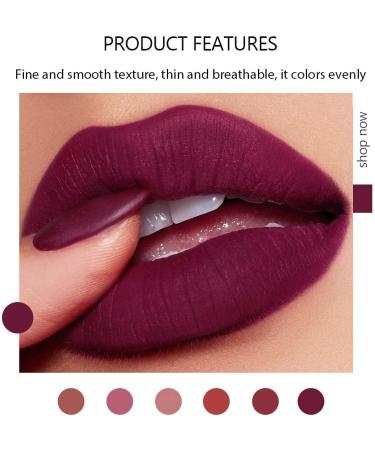 6 Colors Matte Lipsticks Set - Long Lasting Velvet Red Lipstick Kit | Waterproof Makeup with Gift Box - Buy Online on GoSupps.com
