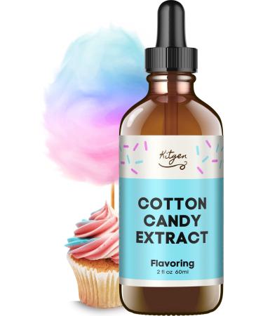 Cotton Candy Flavoring Extract for Baking - Flavor - Cake, Cookies, Beverages, Candy, Ice Cream and More - 2 oz 60 ml
