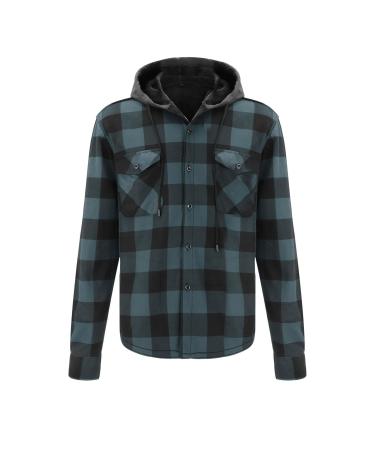 Hanxiulin fleece jacket plush jacket cuddly jacket men winter jacket jacket windproof coat thick lined light outdoor casual fashion plush jacket premium coat green 3xl