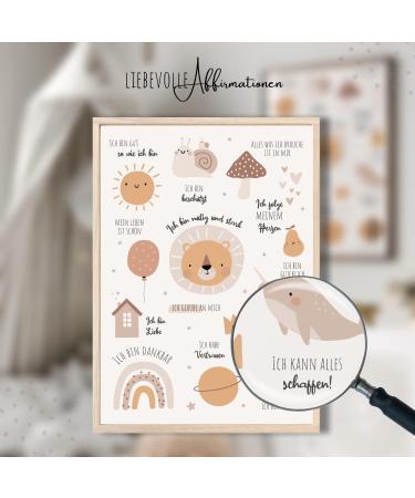 Meinbaby123 Affirmation Images | DIN A2 Poster for Children's Room | Premium Wall Decor | Inspirational Baby Room Decorations - Buy Online on GoSupps.com