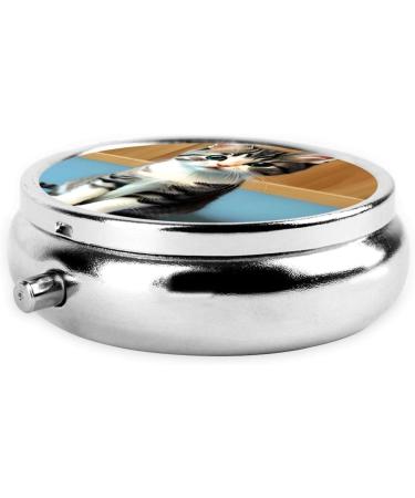 Portable Travel Pill Box - 3 Compartment Round Organizer for Bedroom & Travel | International Shipping Available - Buy Online on GoSupps.com