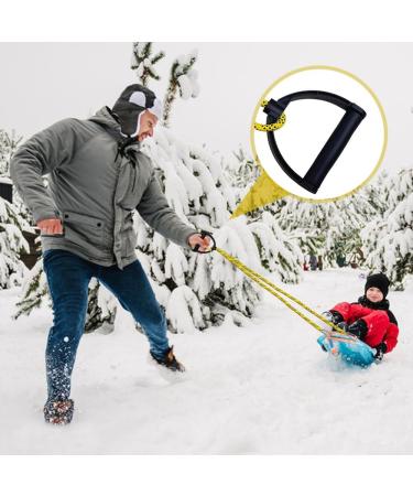 Premium 400 cm Udbrud Sledge Rope with Carabiner | Extra Long Sledline & Handle for Toboggan Pulling - Ideal Sledge Accessories - Buy Online on GoSupps.com