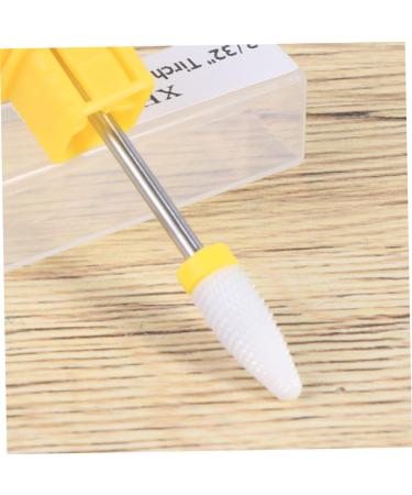 FRCOLOR Gel Removal Ceramic Drill Bit Nail File Bits Nail Polish Grinding Bit Nail Bit Fine Coarse Drill Bit Nail Grinding Head Nails Drill Bits Manicure Drill Bits Polisher Nail Supplies medium Yellow - Buy Online on GoSupps.com