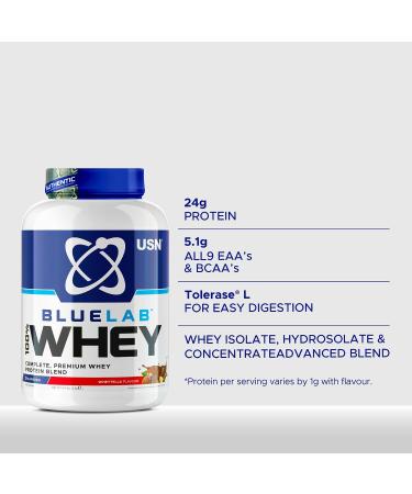 USN Blue Lab Wheytella Whey Protein Powder 908g | Post-Workout Muscle Building Supplement with BCAAs | Whey Isolate for Fast Recovery - Buy Online on GoSupps.com