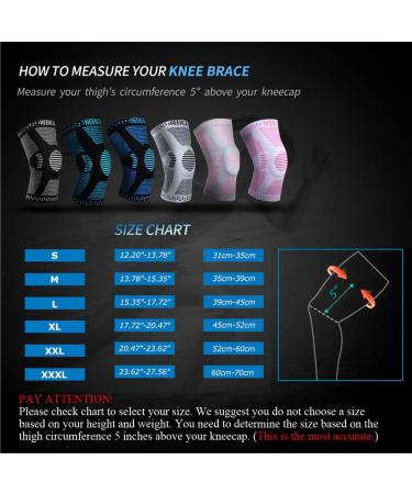 NEENCA [2 Pack] Knee Brace with Patella Gel Pad & Side Spring Stabilizers - Large - Buy Online on GoSupps.com