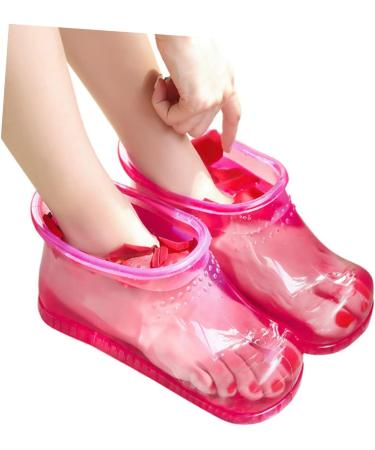 Healeved 1 Pair Foot Bath Shoes Creative Foot Soak Shoes Foot Bath Bucket Shoes Foot Washing Shoes Foot Bath Container Convenient Foot Soak Shoes Foot Soak Bucket Boots Foot Soaking Shoes 26.3x11cm Rosy - Buy Online on GoSupps.com