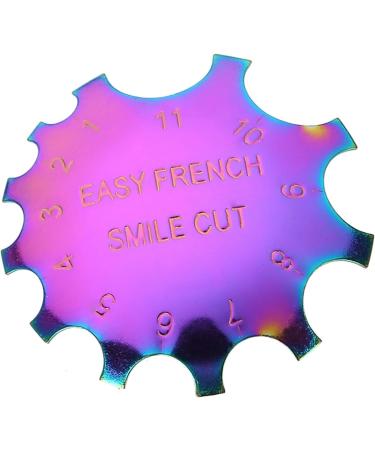 Nail Art Template Tool Easy French Smile Line Cutter Manicure Edge Trimmer Stainless Steel Nail Art Template Tool French Manicure Guide - Buy Online on GoSupps.com