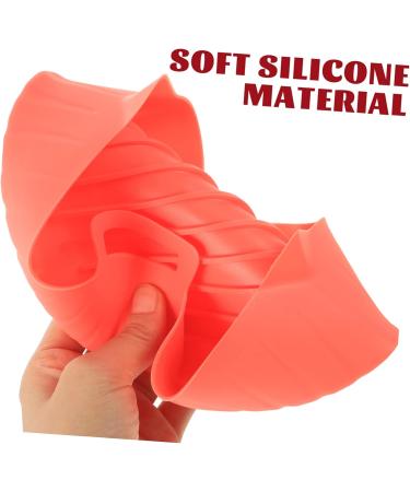 GRIRIW Air Fryer Pan Silicone Baking Pan Square Handle Design Silicone Liner Non Stick to Rotate Fried Fish Red 23X20X8CM - Buy Online on GoSupps.com