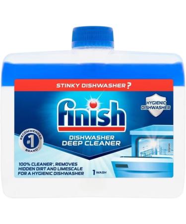 4 x Finish Dishwasher cleaner 250ml Dual Action Clean Combat grease & limescale - Buy Online on GoSupps.com