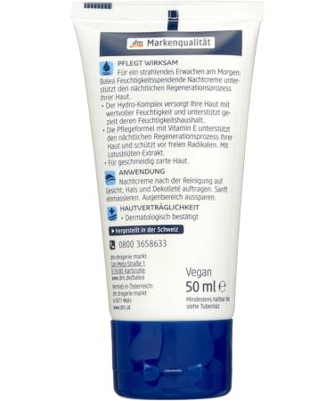 Whale Balea Moisturizing night cream pack of 3 3 x 50 ml - Buy Online on GoSupps.com