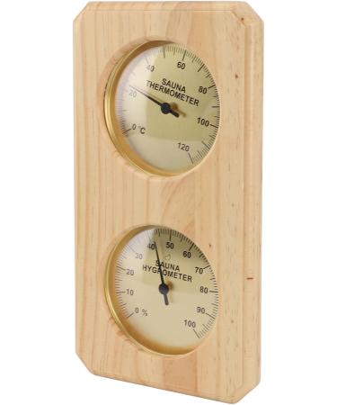 Premium 2-in-1 Sauna Thermometer & Hygrometer - Accurate Humidity Measurement for Wooden Saunas - Buy Online on GoSupps.com
