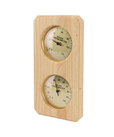 Precise sauna thermometer and hygrometer 2-in-1 inner sauna air humidity temperature measurement wood sauna hygrothermograph ensure ideal sauna conditions