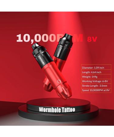 Wormhole Tattoo Kit - Professional Machine, Cartridge Needles, Power Supply - for Artists and Beginners | WTK157 - Buy Online on GoSupps.com