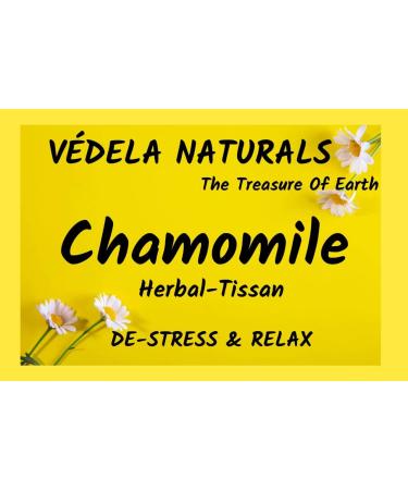V DELA Naturals - Chamomile Tea (50 Gm/100 cups) | herbal- tisane - Detox Tea - Calming Tisane - Herbal Tea - Caffeine Free - Whole Flowers - Buy Online on GoSupps.com
