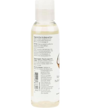 NOW Solutions Liquid Coconut Oil Light and Nourishing Promotes Healthy-Looking Skin and Hair 118mL Coconut 118 ml (Pack of 1) - Buy Online on GoSupps.com
