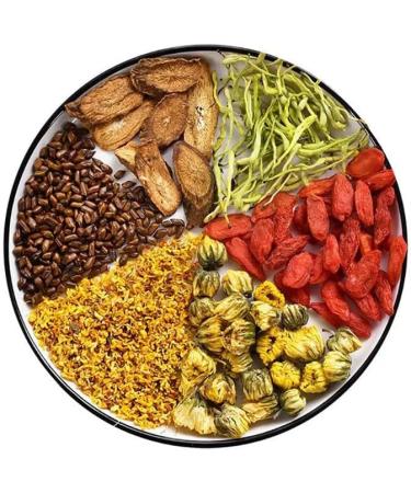 Chrysanthemum cassia seed tea 150g chrysanthemum wolfberry cassia seed honeysuckle osmanthus combination herbal tea( 150 ) - Buy Online on GoSupps.com