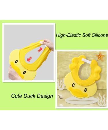 Adjustable Baby Shower Cap - Yellow Toddler Bath Visor for Eye and Ear Protection - Buy Online on GoSupps.com