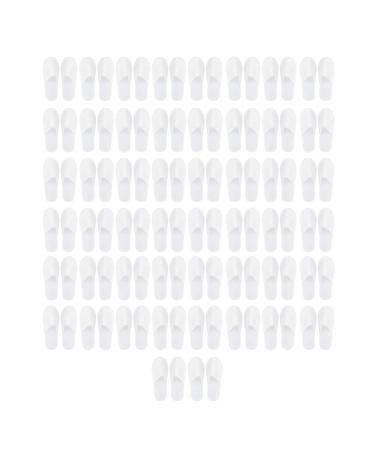 50 pairs of e -way slippers portable non -wound toes closed toe house slips guest shoes for women families spa guests hotel house party inauguration party 37/42 EU 3mm fleece