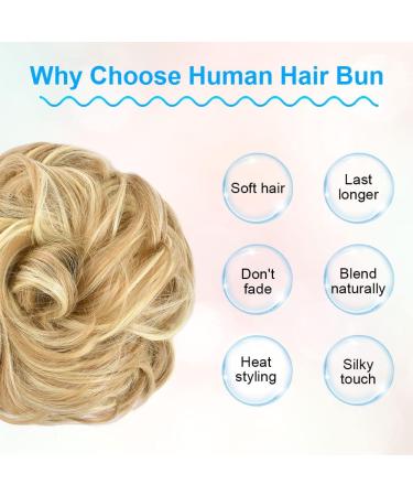Dark Golden Yellow Messy Bun Hair Piece | Curly Wavy Extensions for Women - Buy Online on GoSupps.com
