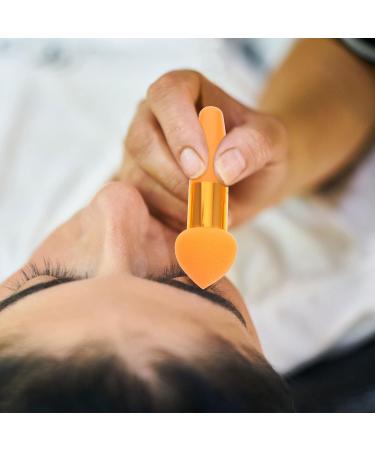 FRCOLOR Foundation Sponge Set - 3pcs Mushroom Makeup Puffs for Foundation & Concealer - Travel-Friendly Orange Beauty Tools - Buy Online on GoSupps.com