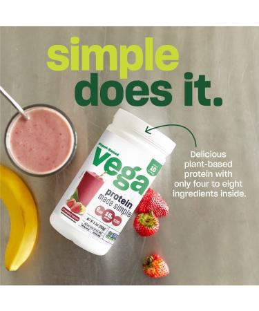 Vega Protein Made Simple Vanilla 10 Servings - Gluten-Free Vegan Pea Protein Powder for Men and Women - 9.2 Oz (Packaging May Vary) - Buy Online on GoSupps.com