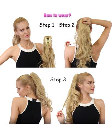 S-noilite 53cm Dark Brown Claw Ponytail Hair Extensions - Realistic Clip-In One Piece - Buy Online on GoSupps.com