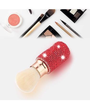 XhuangTech Bling Make Up Brush Crystal Makeup Travel Brushes Blusher Rhinestone Cover Foundation Highlight Blush Cosmetic Tools (Red) - Buy Online on GoSupps.com