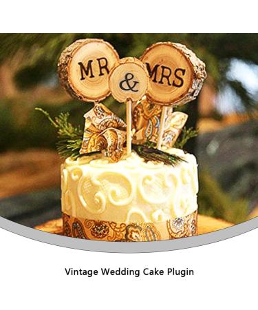 3 Pcs Insert Card Cakes Individuality Cake Toppers Wooden Cupcake Toppers for Men Women Party - Buy Online on GoSupps.com
