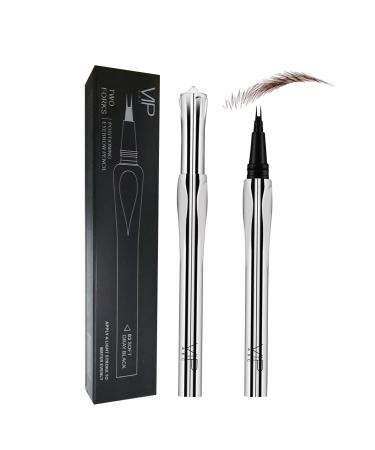 Waterproof Brow Pencil | Eyebrow Tint Pen Brow Liner | 2 Tip Waterproof Brow Pencil Long-Lasting Brow Pen Eyebrow Liner Smudge Proof Eye Brow Pencils 02#