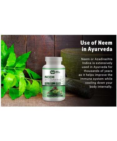 WAY 4 ORGANIC W4O Neem Triple Complex - High-Potency Azadirachta Indica Tablets Neem Leaves Bark Flowers in Ratio (80:10:10) - 300 Tablets 150 Serving 1000 Mg (Pack of 2) - Buy Online on GoSupps.com