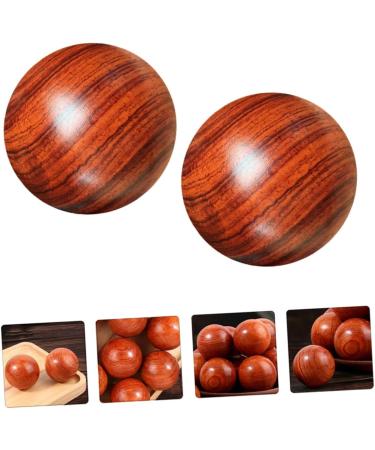 Fomiyes Solid Wood Massage Balls - 6-Pack Baoding Balls for Deep Tissue Foot & Muscle Massage | Ideal for Gymnastics & Fasciitis Relief - Buy Online on GoSupps.com
