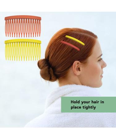 Lavender Side Hair Comb - 10pcs | French Twist Hair Pin Clips for Women and Girls - Buy Online on GoSupps.com