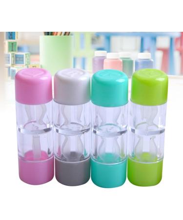 Buy Healifty 4-Piece Mini Travel Contact Lens Storage Container Set - RGP Hard Cases in Pink White Blue & Green - Perfect for Christmas & International Shipping - Buy Online on GoSupps.com