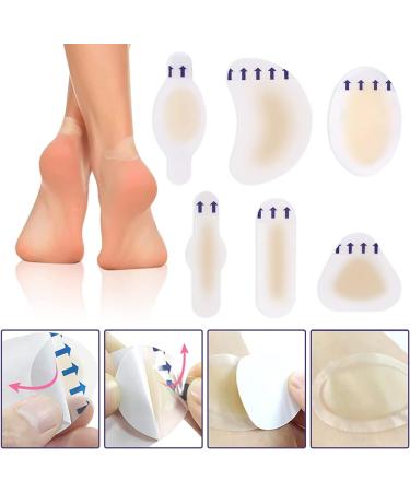Vegcoo 24-Piece Hydrocolloid Gel Blister Pads Ultimate Heel & Toe Protection for Blisters & Skin Care - Buy Online on GoSupps.com