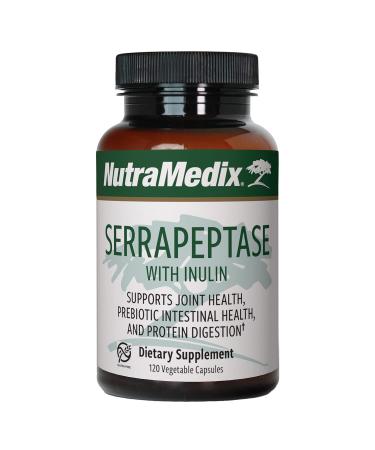 NutraMedix Serrapeptase with Inulin 120 Vegetable Capsules