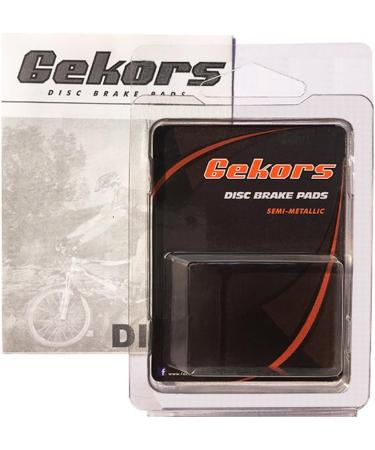 Gekors Semi-Metallic Disc Brake Pads for Tektro Lyra - 1 Pair (Black) with Spring | High Performance Bike Braking Solution - Buy Online on GoSupps.com