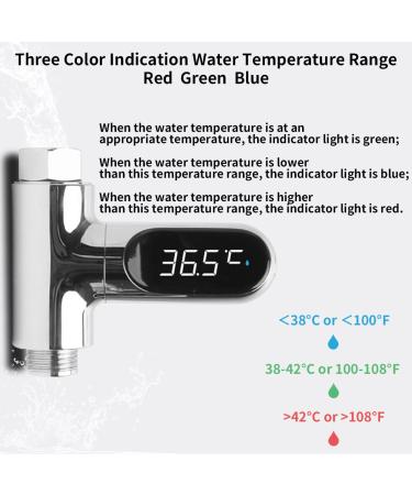Ipalmay LED Digital Baby Bath Water Thermometer- Real-Time Flow Monitor, 360 Rotating Screen, Self-Generating, 0-100 Temperature Range for Kids, Elderly, Pets - Buy Online on GoSupps.com