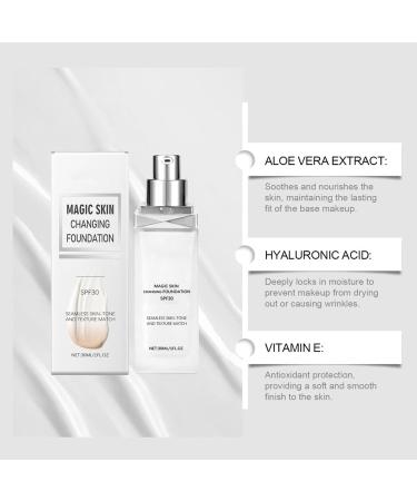  Ziennhu Skin Changing Foundation Makeup Changing Foundation | Warm Moisturizing Foundation | Long-Lasting Liquid Skin Foundation For Women Old Woman Girlfriend - Buy Online on GoSupps.com