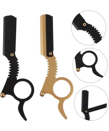 Minkissy 2-Stage Manual Beard Trimmer | Ergonomic Stainless Steel Hairdressing Tool - Double Ring Shaving Barbershop Quality - Buy Online on GoSupps.com