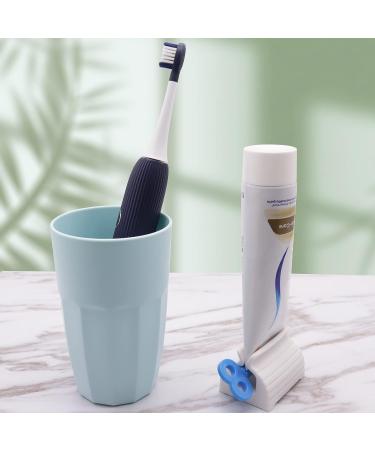 4-Piece Rolling Tube Toothpaste Squeezer & Holder Stand - Bathroom Organizer for Saving Toothpaste and Creams - Buy Online on GoSupps.com